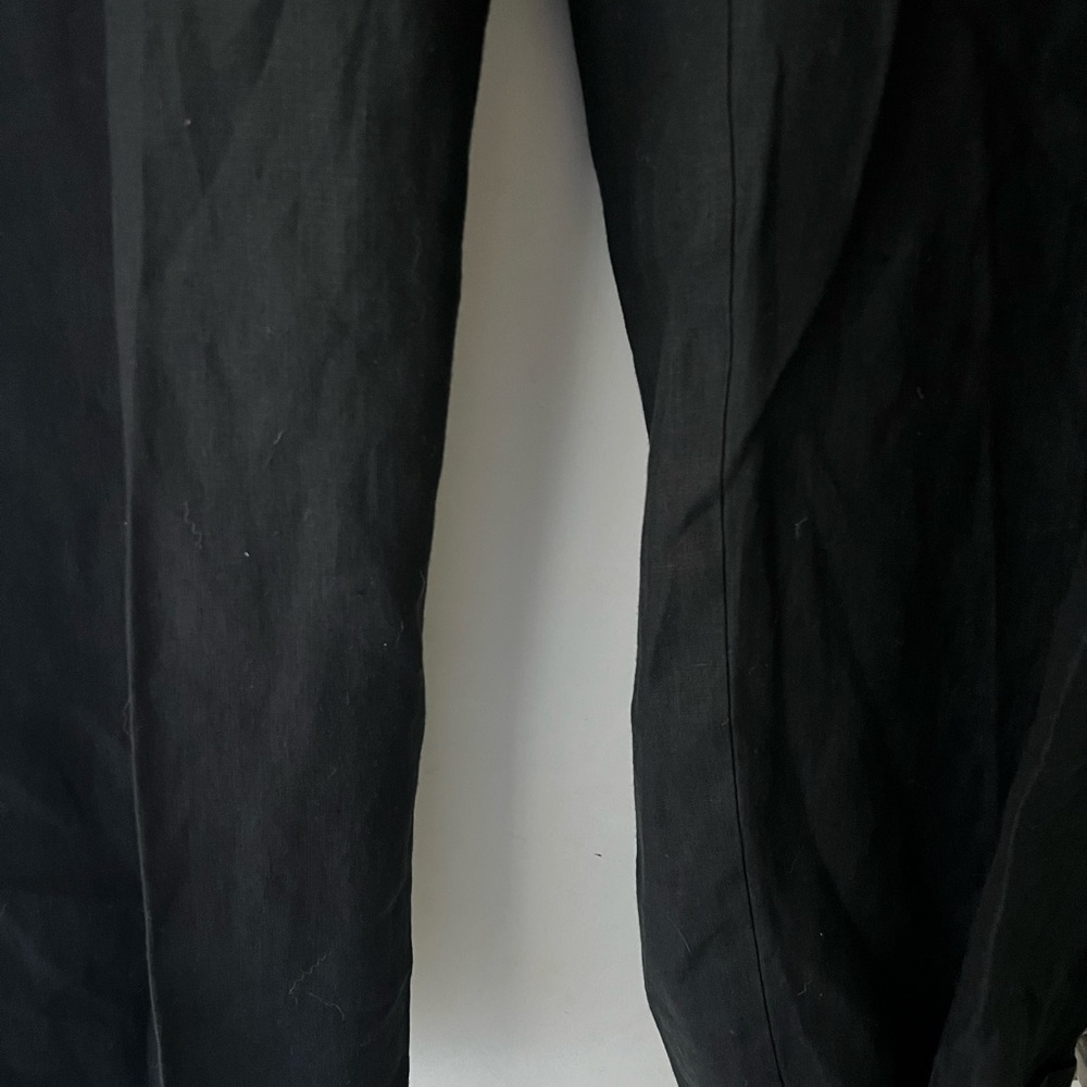 Men's Linen Black Pants